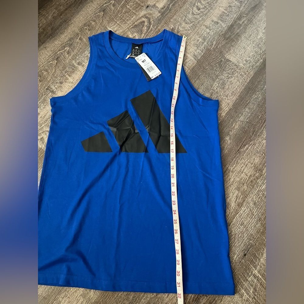 Adidas Crew Neck Big and Tall Tank Top-Medium Tall - Picture 7 of 7